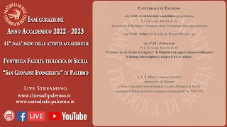 Inaugurazione Anno Accademico 2022 - 2023 Facoltà Teologica di Sicilia "S. Giovanni Evangelista