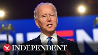 Joe Biden says he will not let people stop votes being counted as he predicts win