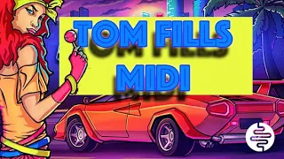 Free MIDI For Synthwave TOM FILLS