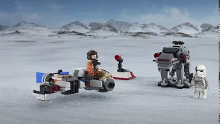 Бой Пехотинцев Первого Ордена против Спидера на Лыжах - LEGO Star Wars - Набор 75195 (6+)