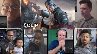 Captain America Lifts Thor's Hammer Mjolnir Scene - AVENGERS 4: Endgame (2019) REACTIONS MASHUP