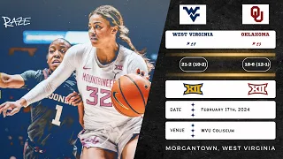 No. 24 West Virginia vs No. 23 Oklahoma | Big 12 | 2.17.24