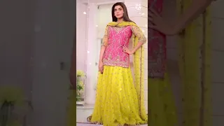 Nida yasir lehnga collection in morning show