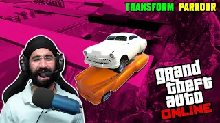 FUNNY TRANSFORM PARKOUR 🤣 GTA 5 HINDI || GTXPREET || HIGHLIGHTS