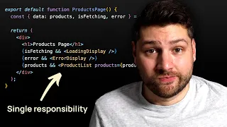 Single Responsibility Principle in React (Design Patterns)