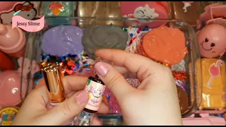 Mixing Makeup Eyeshadow, Lipstick & Glitter into Glossy  Slime! Satisfying Slime Video! ★ASMR★ #258