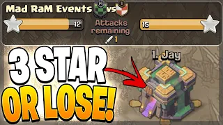 If I Don't Get a PERFECT WAR I Lose! - Clash of Clans