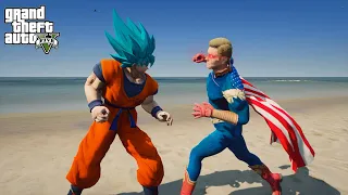 GTA 5 - Goku VS Homelander Battle to the Death