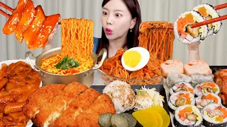 [Mukbang ASMR] Get Ready with Ssoyoung ✨ Korean food Tteokbokki Gimbap Ramyun Dumpling Ssoyoung