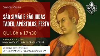 Missa ao vivo (Quinta 28/10/2021) às 8h online – Nossa Senhora do Brasil