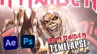 Timelapse | Iron Maiden Motion Art | From zero