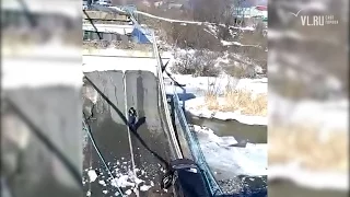 VL.ru - на трассе Владивосток — Находка  рухнул мост