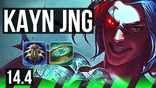 KAYN vs NOCTURNE (JNG) | Rank 1 Kayn, 18/2/6, 66% winrate, Legendary, Rank 28 | TR Challenger | 14.4