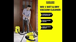 Wet & Dry Vacuum Cleaner : Karcher WD 1