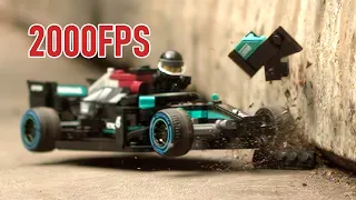 LEGO Lewis Hamilton Formula 1 Crash Collection 2000FPS Super Slow Motion