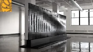 Brixel Mirror (interactive kinetic art sculpture)