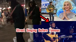 Arthur Gunn street singing Before he was famous