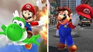 Evolution of 3D Mario Game Trailers (1996 2017)