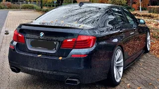 Bmw f10 550i xDrive LCI catless downpipe muffler resenator delete insane Sound!!