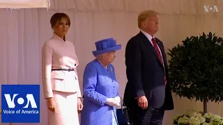 Queen Elizabeth Welcomes President Trump