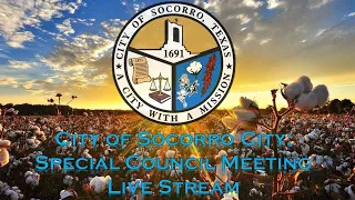 City of Socorro: City Council Meeting, 9 December 2021 @ 6:00 PM