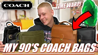 COACH 90’S TIME WARP! My 90’s Coach Bag Collection! *Luxury Handbag Collection*