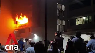 Residents evacuate after fire breaks out at Toa Payoh flat