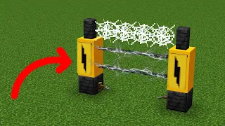 HOW TO MAKE A ELECTRIC FENCE IN MINECRAFT