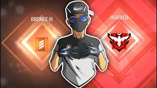 LE SUBÍ LA CUENTA A MI SEGUIDOR DESDE BRONCE A HEROICO EN FREE FIRE | HarvyBrianMs