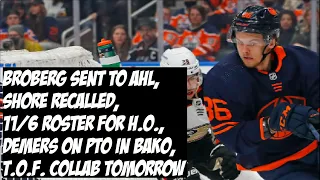 Oilers Recall Devin Shore, Broberg To AHL! Big Day W/ The Oilers Fanatic | Demers on PTO W/ Condors!