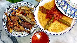 كسكسي بالحوت علي الطريقة الصفاقسية - Tunisian couscous