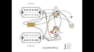 Dual Humbucker w 1 vol and 1 tone