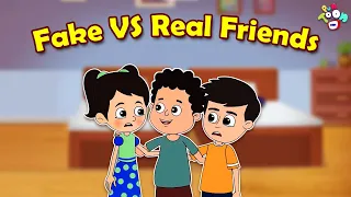 Fake VS Real Friends | Friendship Day Special | Animated Stories | English Cartoon | Moral Stories