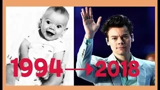 Harry Styles transformation from 0 to 24