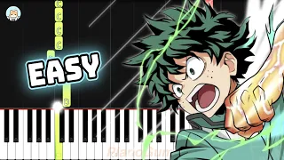 [full] Boku no Hero Academia OST - "You Say Run!" - EASY Piano Tutorial & Sheet Music