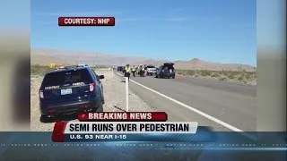 Person dead in hit-and-run crash on US 93, northeast of Las Vegas