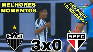 Atletico MG 3x0 São paulo|melhores momentos|BRASILEIRÃO|7°rodada