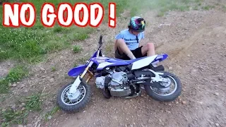 10 YEAR OLD KID FALLS LEARNING HOW TO RIDE A DIRT BIKE ! | BRAAP VLOGS