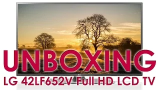 LG 42LF652V webOS 2 HDTV unboxing