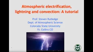 Atmospheric Electricity, Lightning and Convection