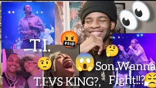 T.I VS HIS SON KING!!?👑 😱🤬👀😮 KING HARRIS TOLD T.I👈🏾👊🏾 "I STAND ON BUSINESS?!🤣😭 |MY REACTION #shorts