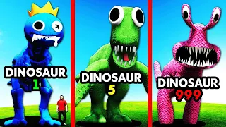 Cazando DINOSAURIOS DE LOS RAINBOW FRIENDS En GTA 5