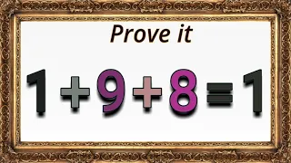 1+9+8=1|| How it Possible|Math Puzzle| Math Logical Question Only Genius Can Answer This|Math Riddle