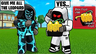 I Said YES To My LITTLE BROTHER For 24 HOURS.. (Blox Fruits)