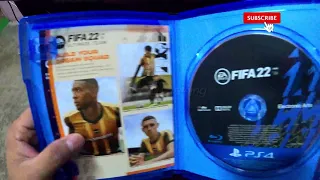 unboxing fifa 22 ps4 Slim Playstation 4 PS 4 | beli fifa 22 di shopee Malaysia | margogo gaming