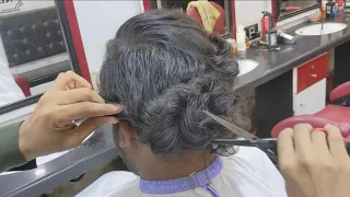 ASMR Barber Long Curly Hair Transformation #alrayaanhairstudio