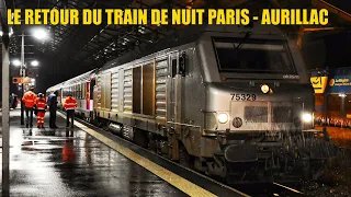 Actu' Ferroccitan - Le retour du train de nuit Paris - Aurillac