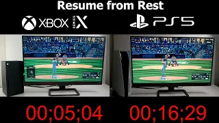 MLB the Show 21 PlayStation 5 vs. Xbox Series Loading and Startup Times Comparison