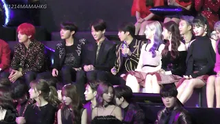 181214 mama bts jungkook reaction to BAAM