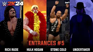 WWE 2K24 Entrances: Rick Rude, Hulk Hogan, Stone Cold, Undertaker & Ultimate Warrior